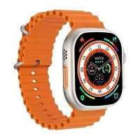 T800 Ultra Smart Watch for Unisex, IPS Display, 1.99 Inch - Orange